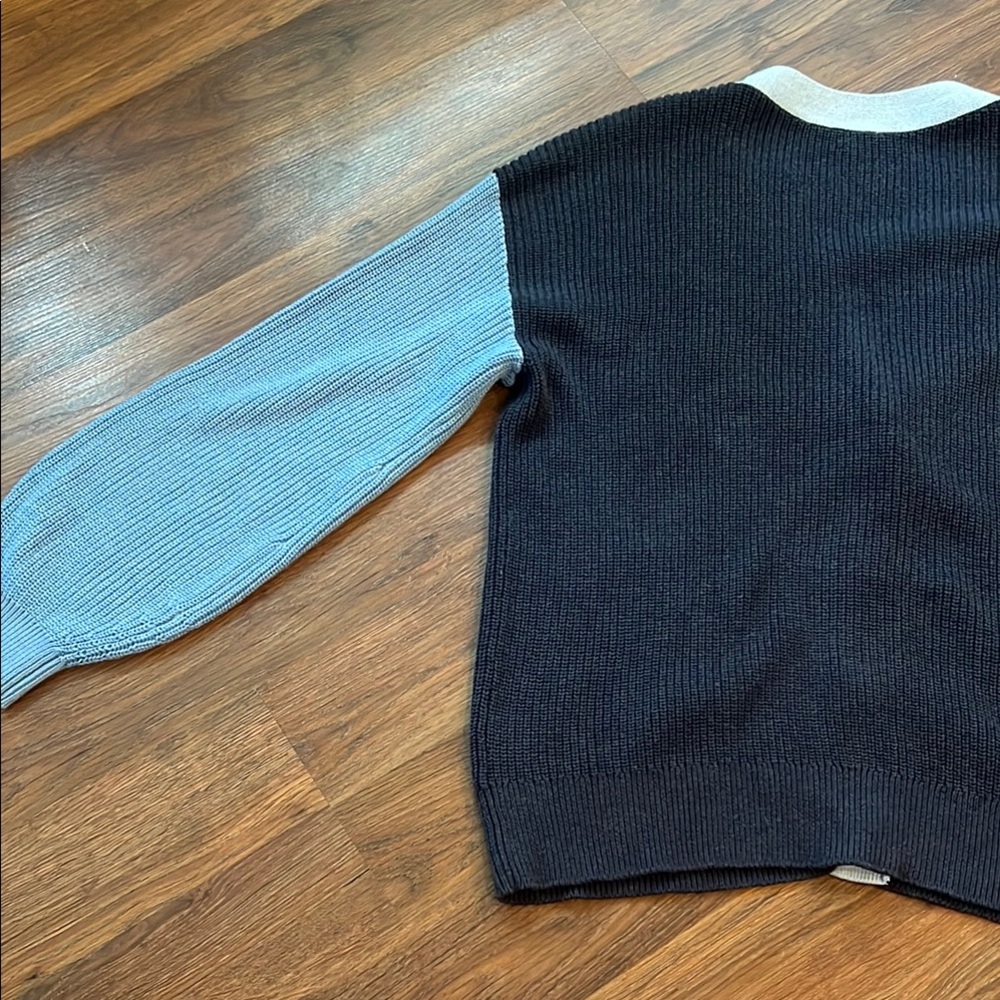 Talbots Large Colorblock Women's Cardigan Sweater - Picture 10 of 11